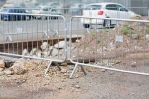 pedestrian fence barrier