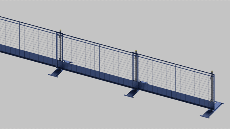 walkway barrier system