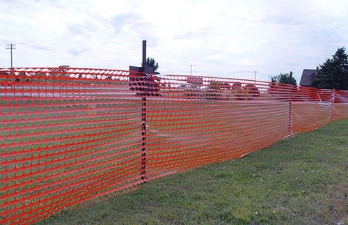 Figure 1 - Typical Orange Construction Fence System