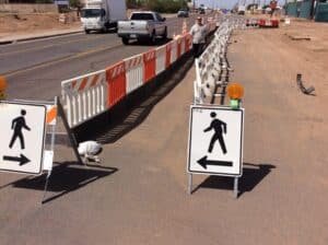 Figure 3 - Pedestrian Barricades