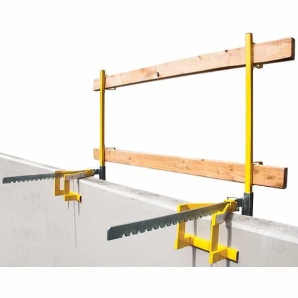 parapet guardrail system adjustment