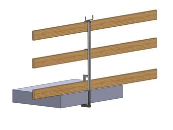 Parapet Clamp for Concrete Slab