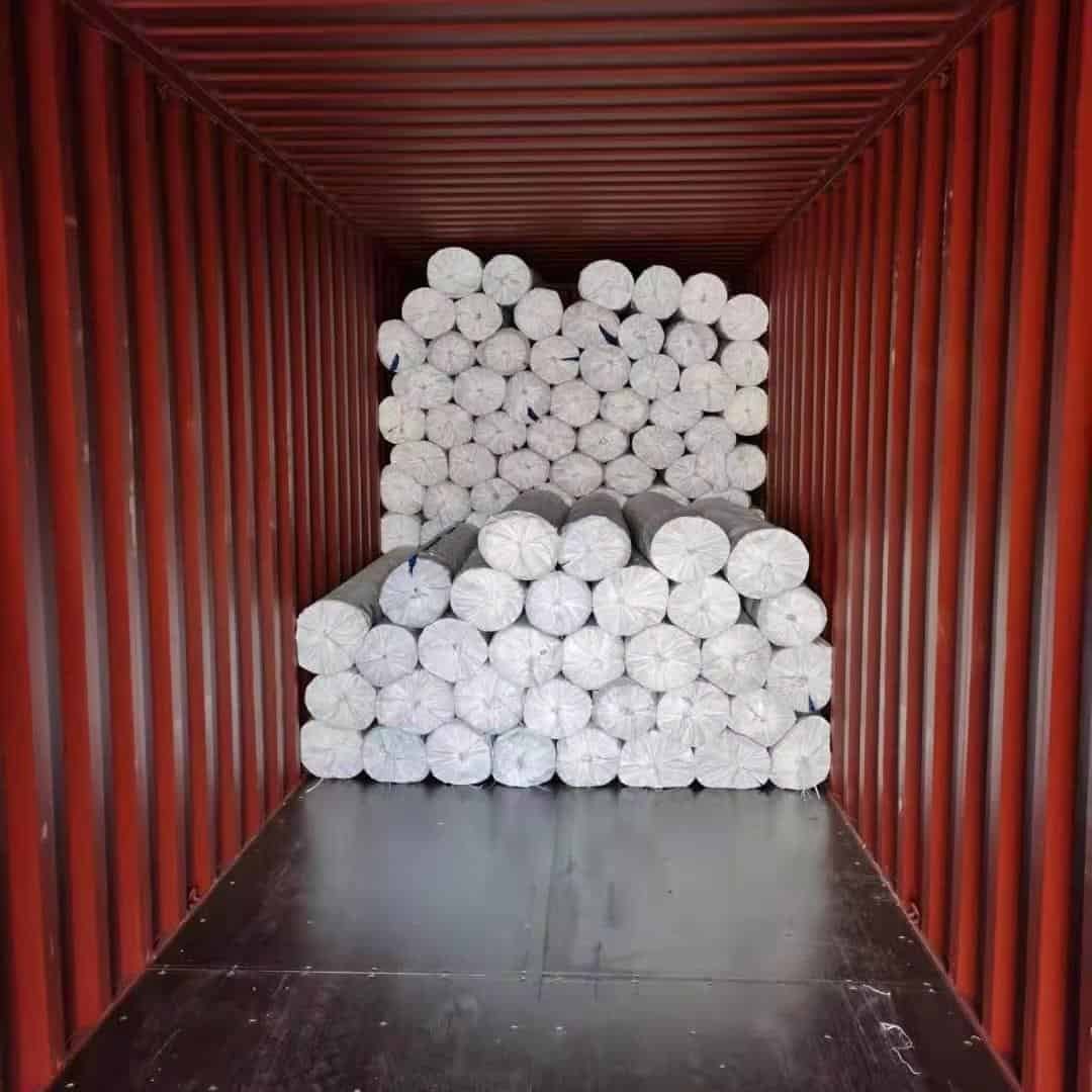 fire retardant uni-mesh container loading