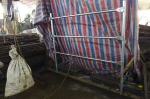 Temporary Handrails impact loading