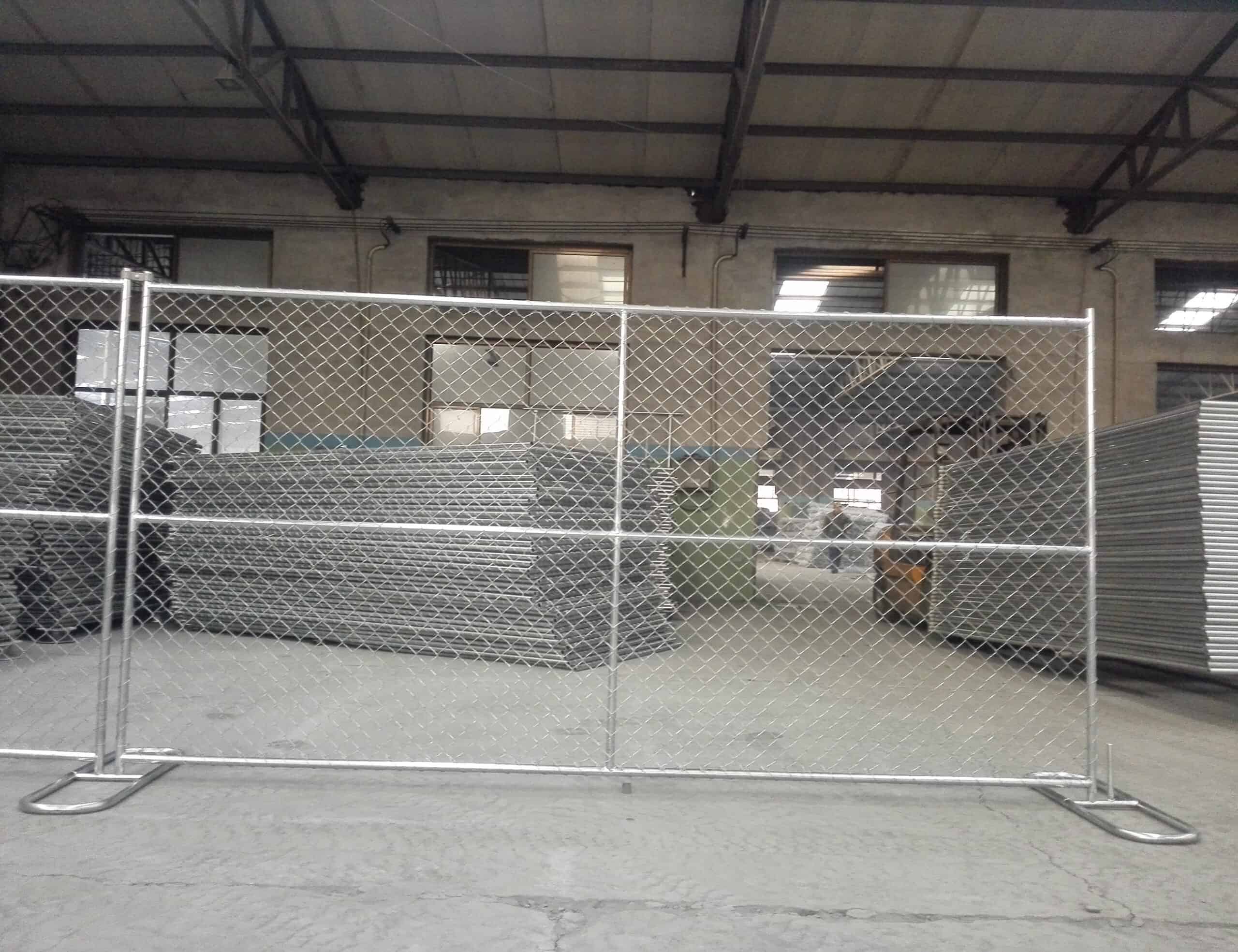 temporary chain link fence factory