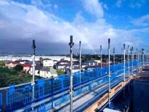 blue Plastic Brickguards