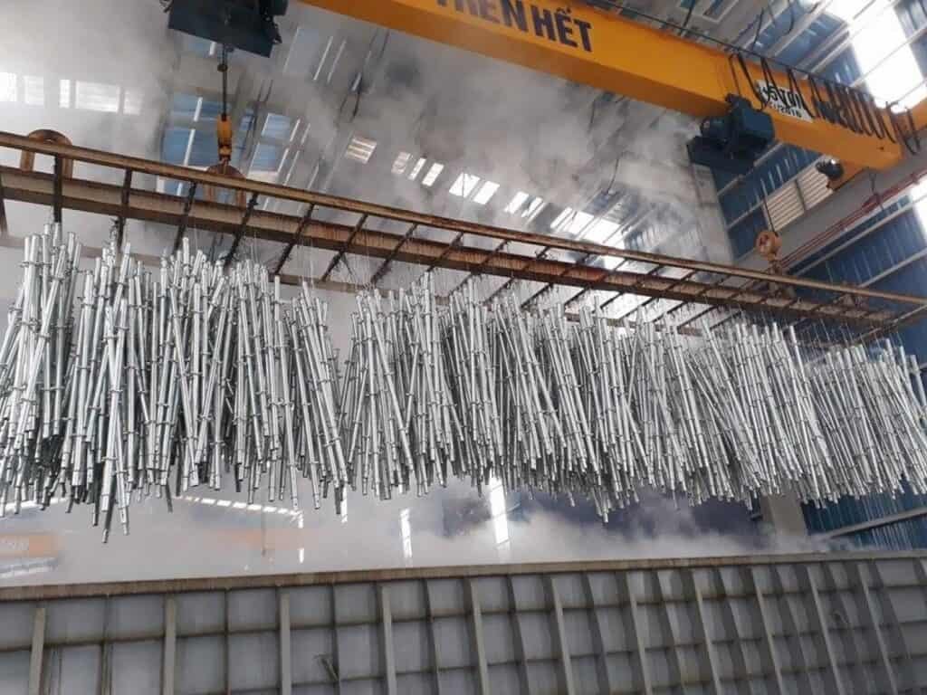 hot-dip galvanized surface treatment