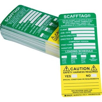 Green on Yellow Scaffold Tag Insert2