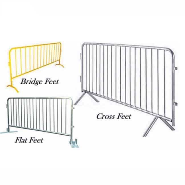 Metal-Galvanized-Crowd-Control-Barrier-Feet