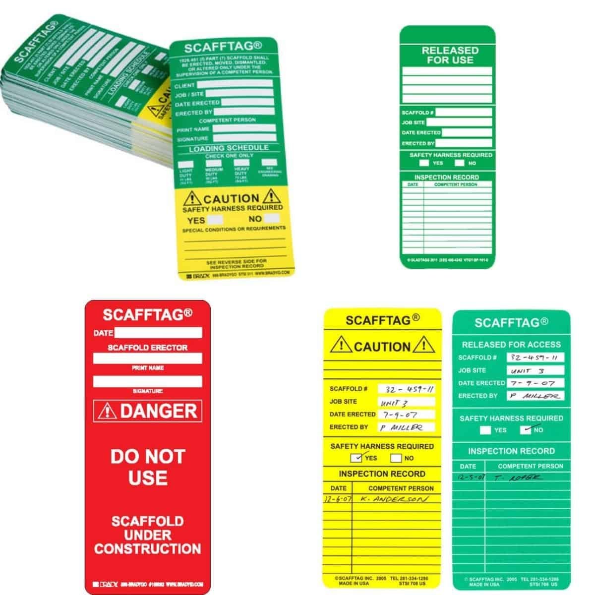 Scaffold Tag Inserts Your Site Safety Product Specialist APAC
