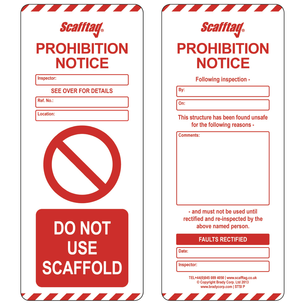customized printable scaffold tag inserts