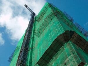 green debris netting application