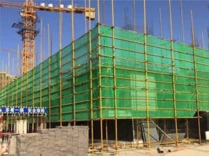 heavy duty fire retardant debris netting application