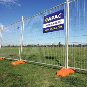 temp fence for rent business