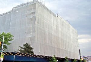 white debris netting application