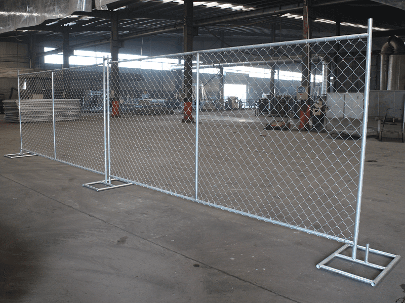 temp chain link fence project