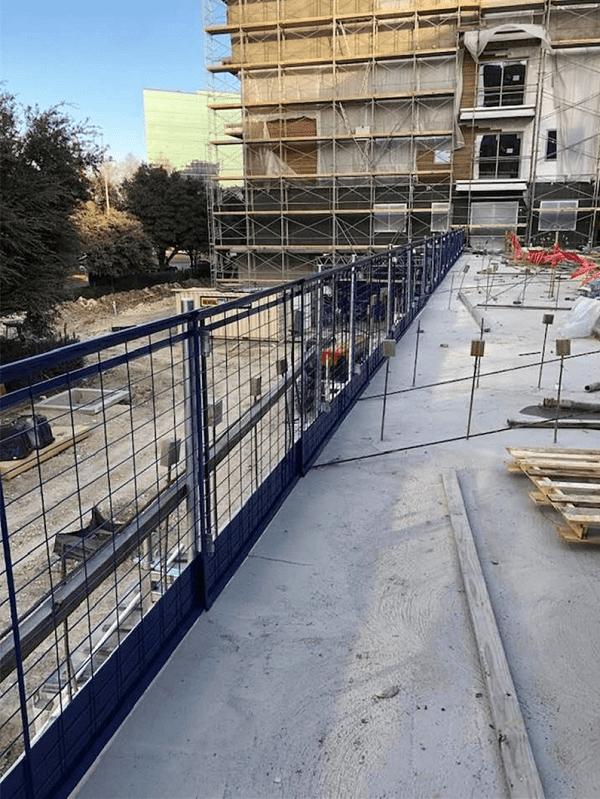 walkway barrier edge protection system
