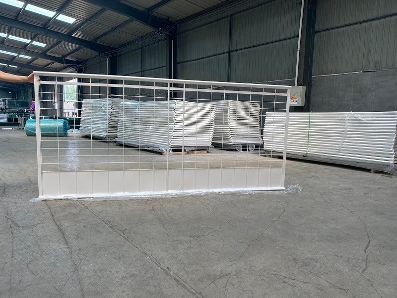 white edge protection barrier-