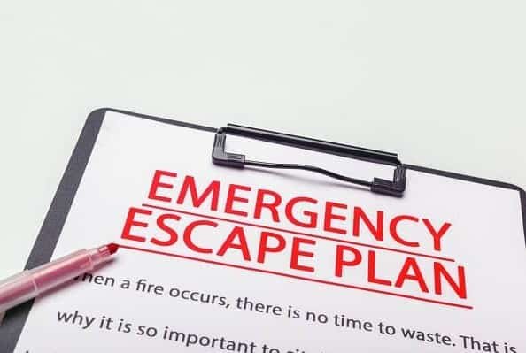 Emergency escape plan