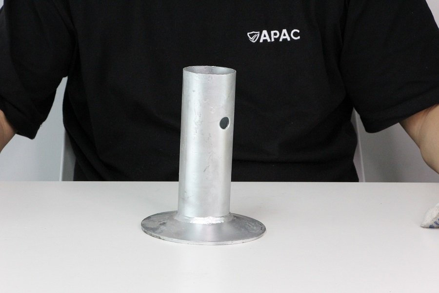 socket base for stair edge protection system