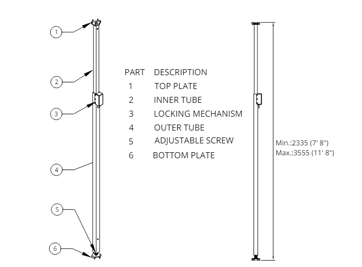 compression post edge protection systems installation