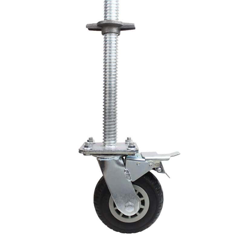 adjustable scaffolding caster with stem