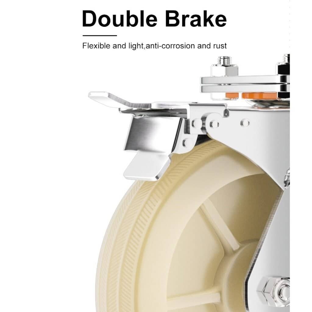 double brake scaffold wheel