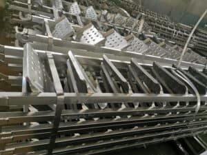 galvanized scaffolding ladder detail