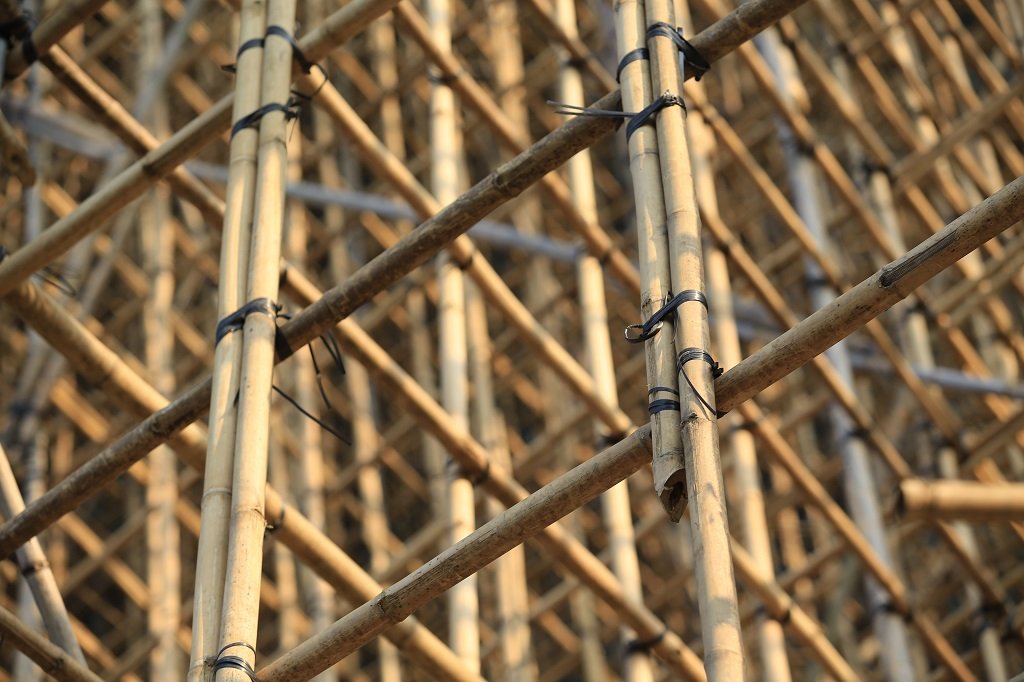 bamboo scaffolding