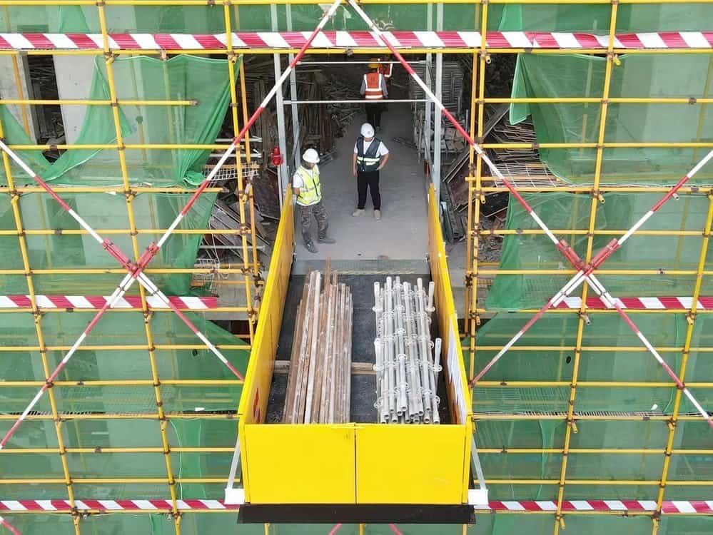construction loading platform