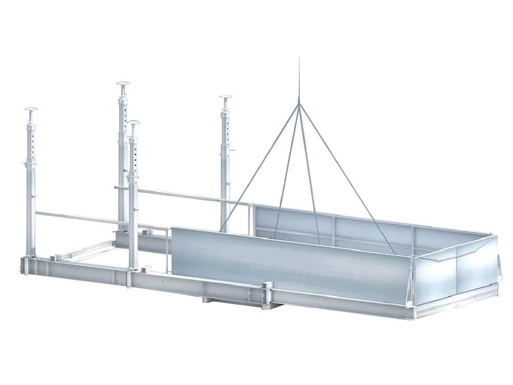 galvanized loading platform