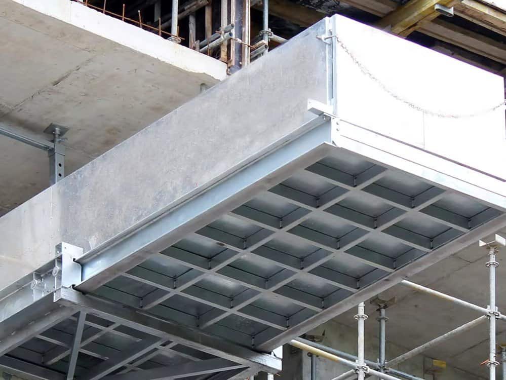 loading platform for high rise building