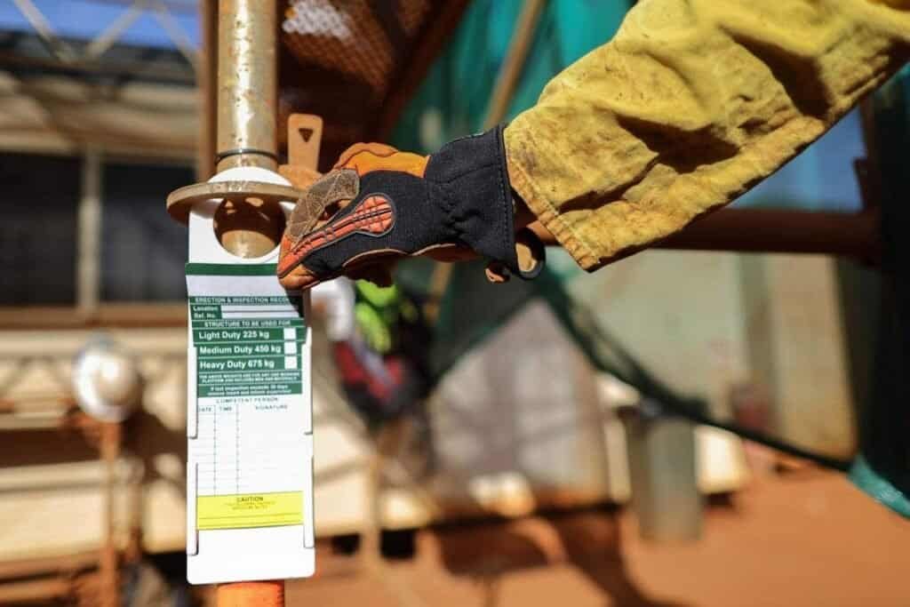 scaffold tag application
