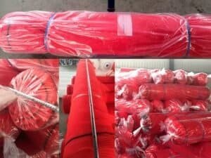 red debris netting packing