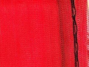 red scaffold debris netting
