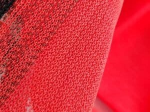 red scaffold netting